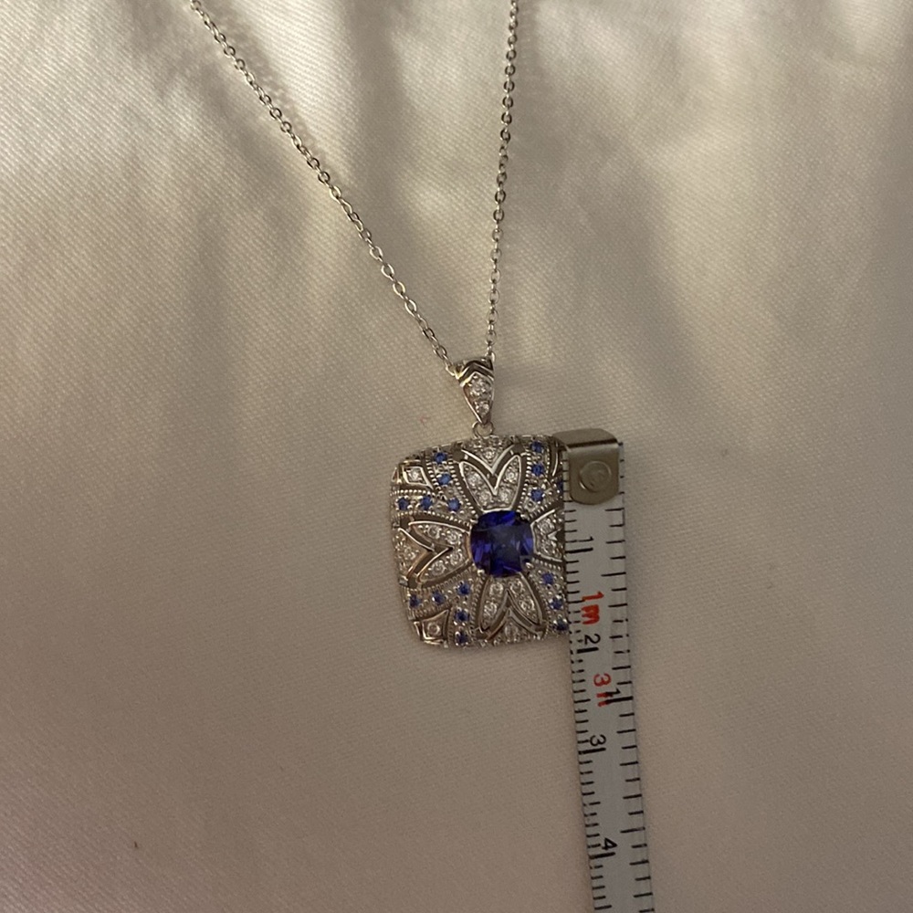 JTV 18” Bella Luce Esotica Tanzanite pendant - Picture 10 of 14